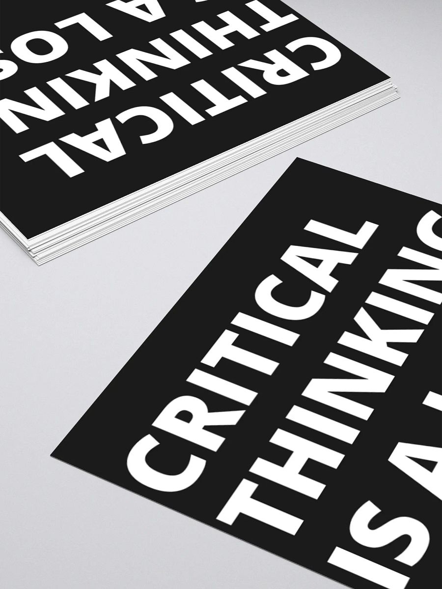 Critical Thinking Sticker. product image (11)