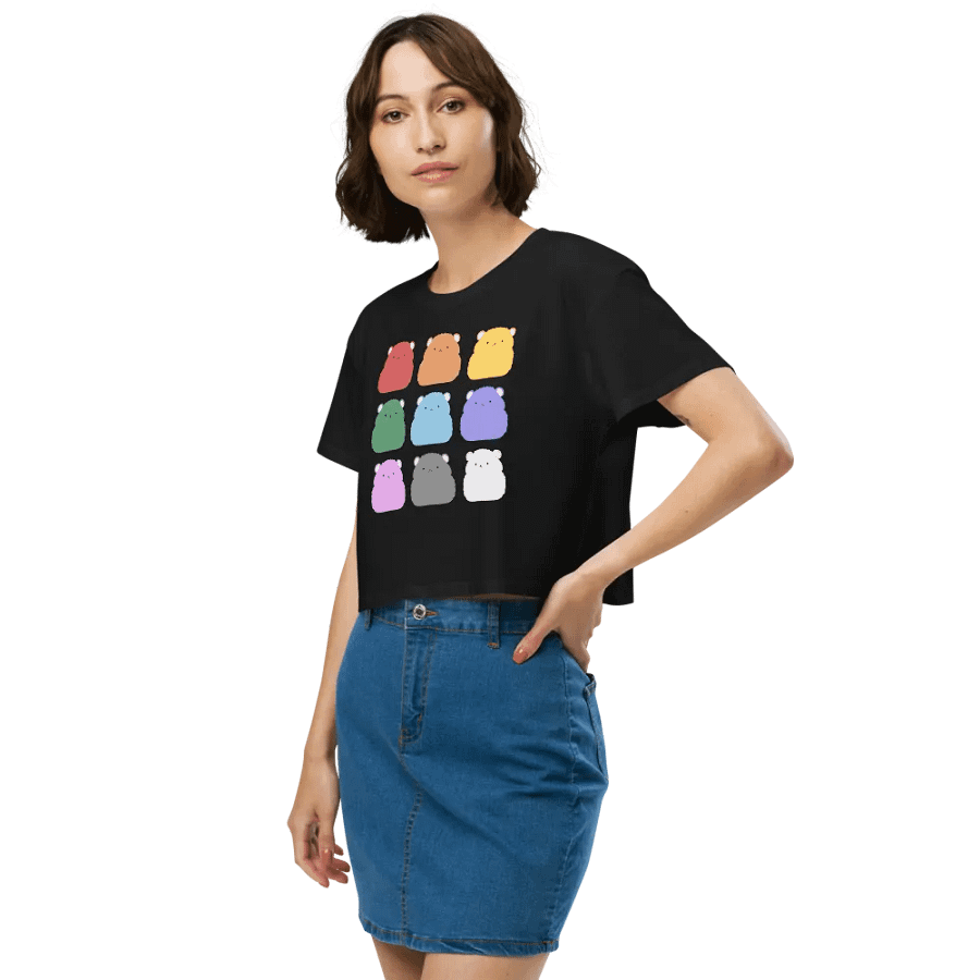 Rainbow Hamster Colours - Crop Tee product image (10)