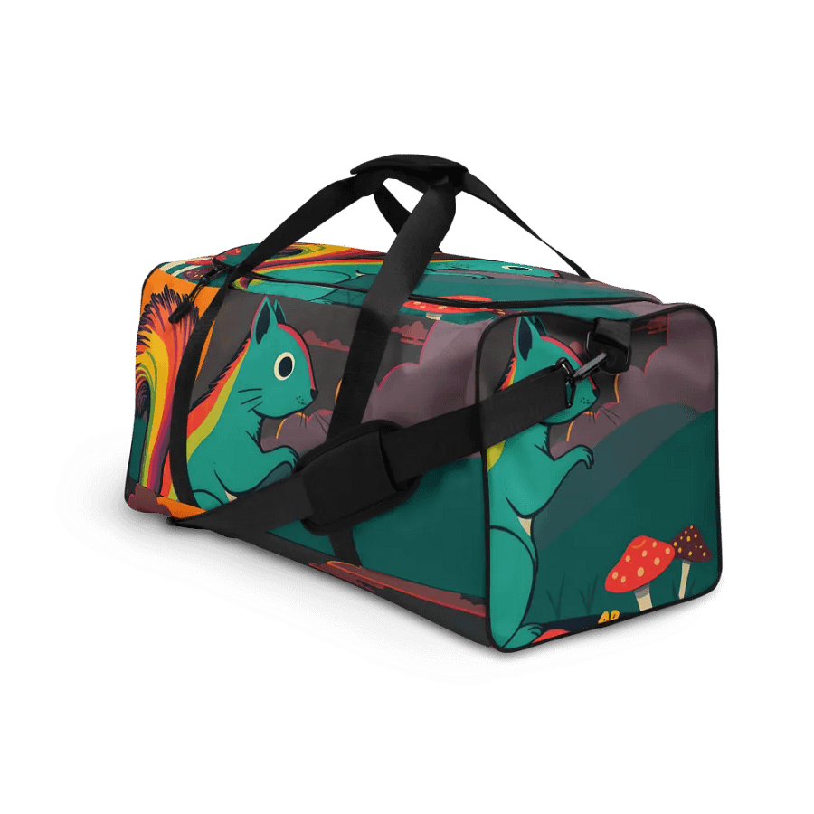 Rainbow Squirrel All-Over Duffle Bag product image (3)
