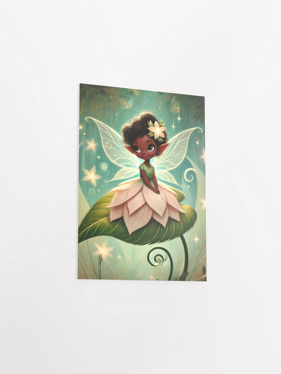 Poised Flower Fairy on Magical Leaf Premium Poster product image (23)