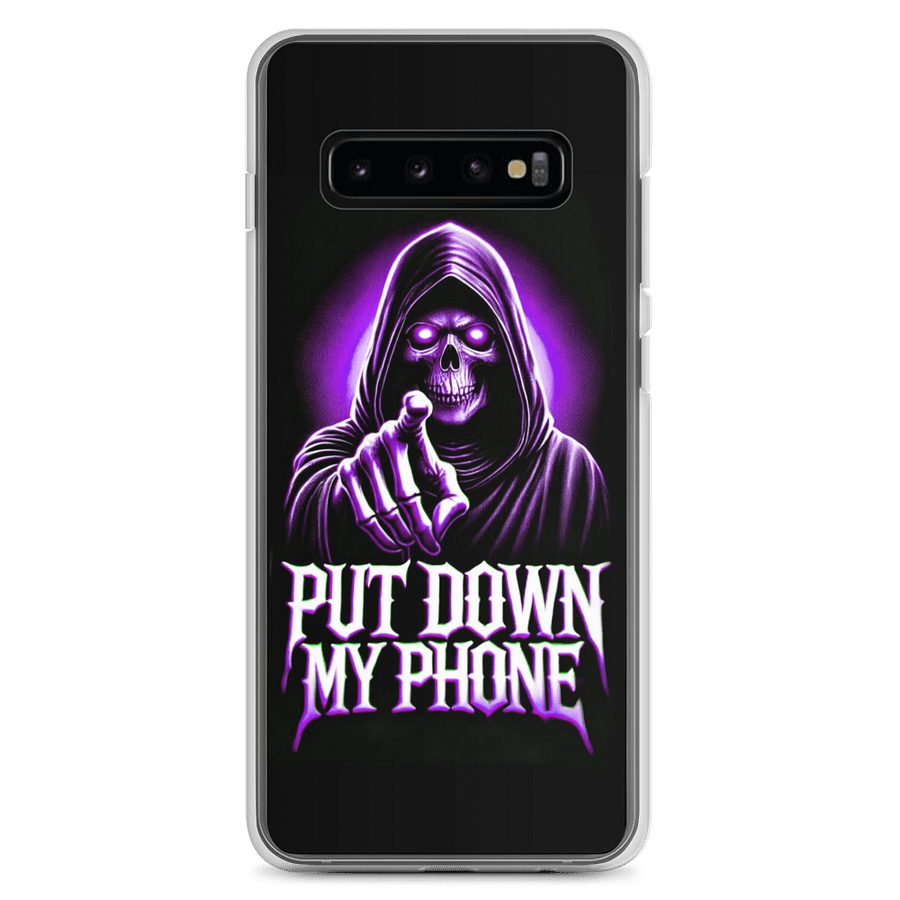 Glowing Skull 'Put Down My Phone' Samsung® Case product image (2)