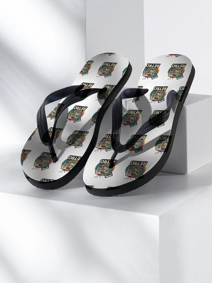 Retro TV Test Pattern Flip-Flops product image (2)