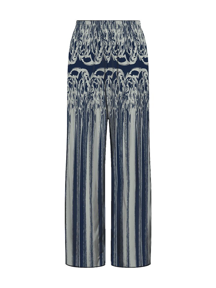 Abstract Navy Brushstroke Pants product image (2)
