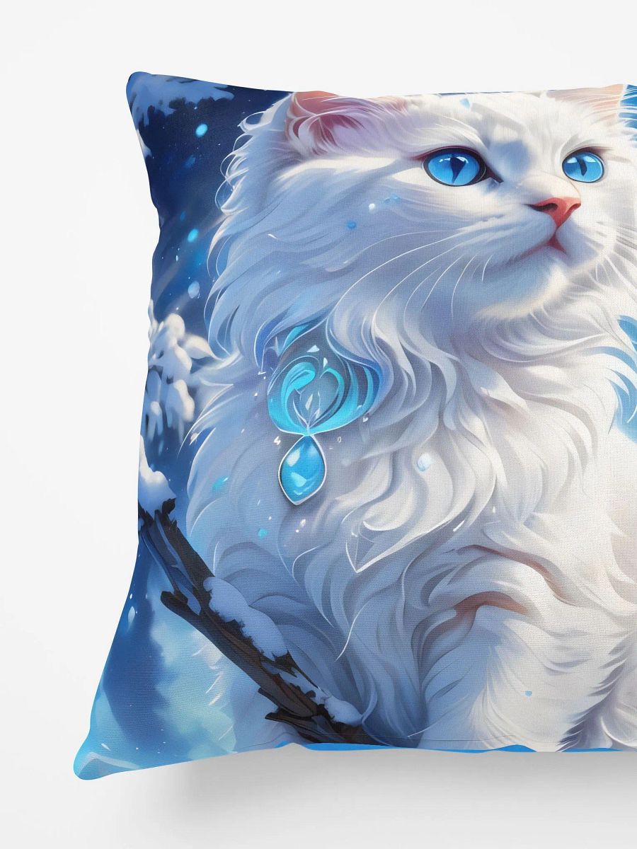 Blue-Eyed Kitten Winter Magic Pillow product image (3)