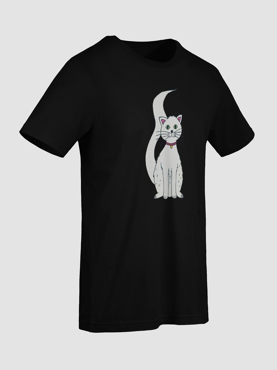 White Cat (art by Dina R.) akril painting picture - Supersoft T-shirt product image (89)