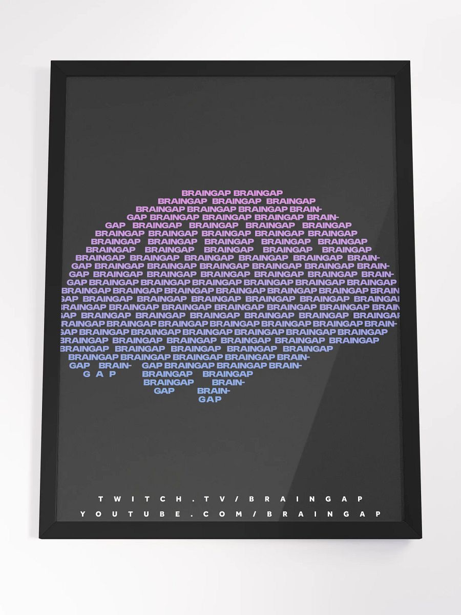 Braingap Minimalist Framed Poster product image (7)
