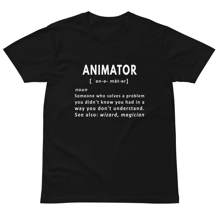 animator funny noun definition Unisex Premium T-Shirt product image (2)
