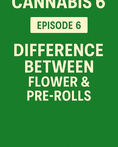 Cannibis 101 - Episode 6: Difference Between Flower & Pre-rolls

🌿 “Flower = loose buds you grind + roll or pack.”
🚬 “Pre-rol...