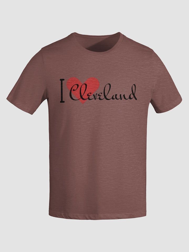 Women's Supersoft Relaxed-fit T-Shirt Love Cleveland Heart Slogan product image (1)