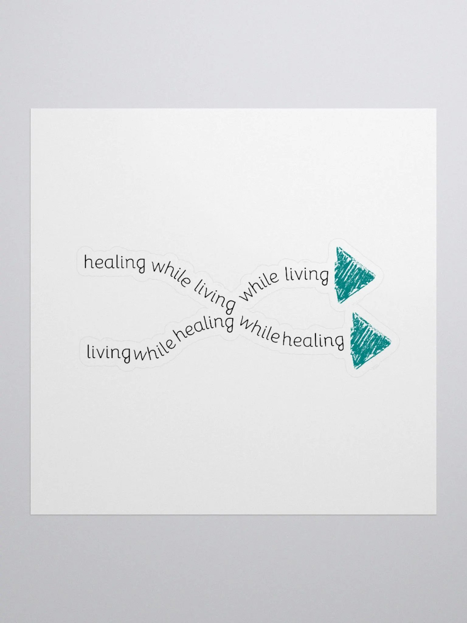 Healing While Living (Option 2) Stickers product image (1)
