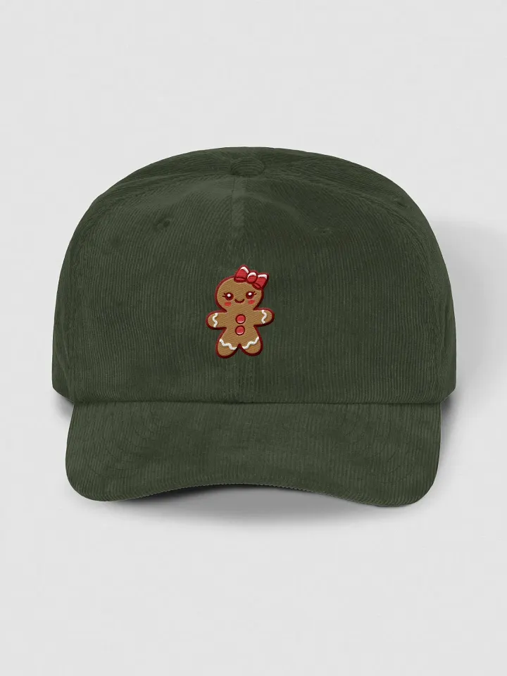 Gingerbread Girl Embroidered Corduroy Dad Hat product image (1)