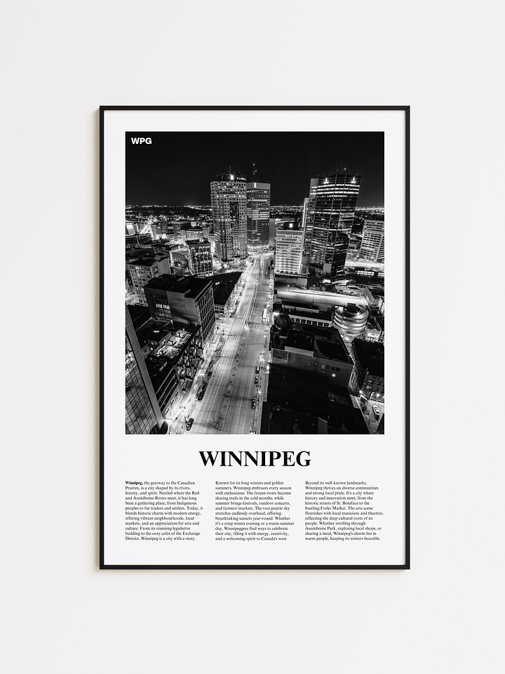 Winnipeg 02 Newspaper Poster product image (1)