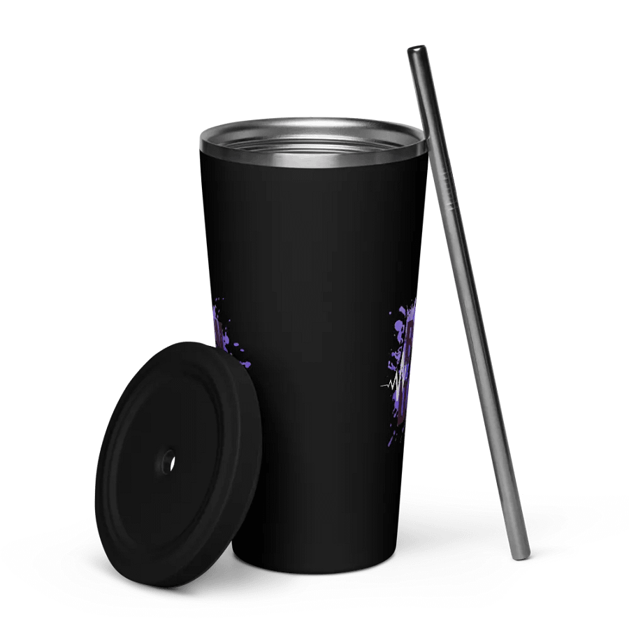 Born to Dance Vibrant Beats His Silhouette Insulated Tumbler product image (47)
