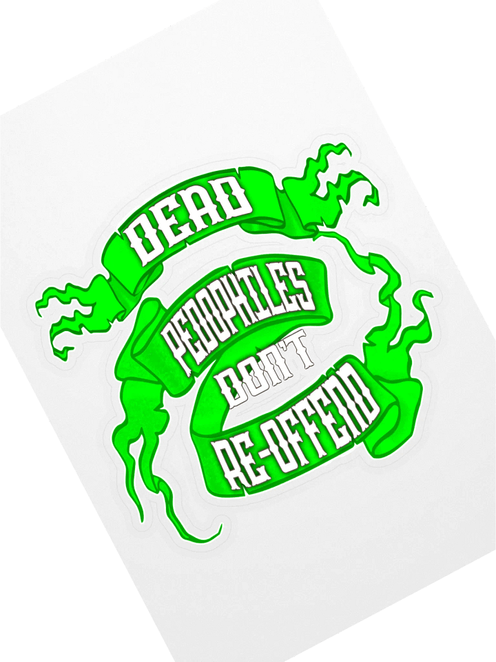 Dead Peds Neon Green Sticker product image (1)