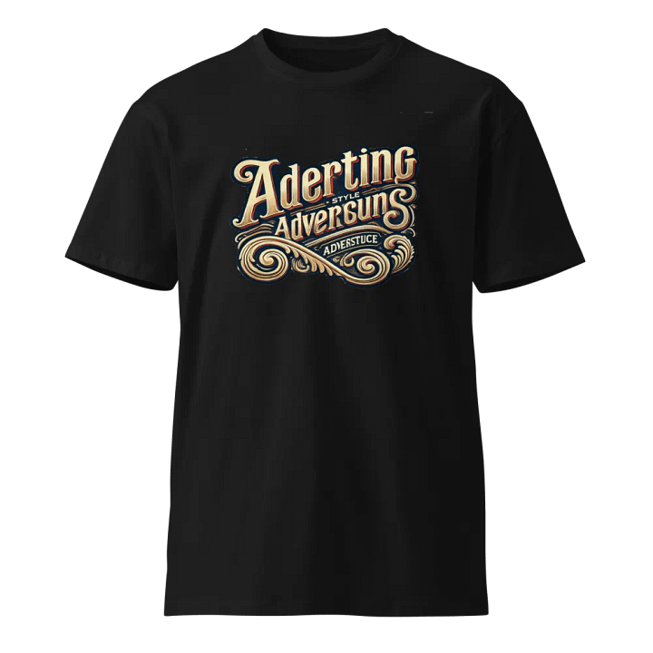 Adverting Style Ornamental Typography T-Shirt product image (1)