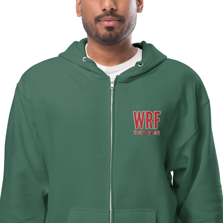 WRF logo full zip hoodie Embroidered front/ Printed Back product image (8)