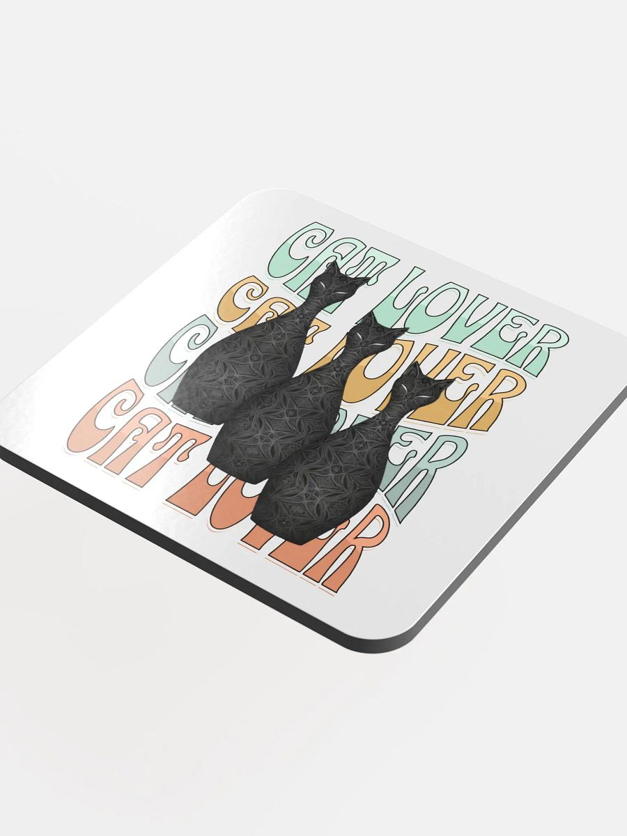 Cat Lover Feline Fantasy Glossed Cork Coaster Set product image (4)