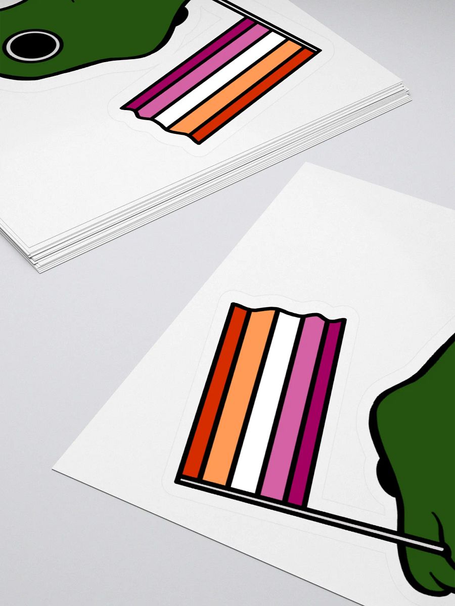 Lesbian Pride Flag Sticker product image (4)