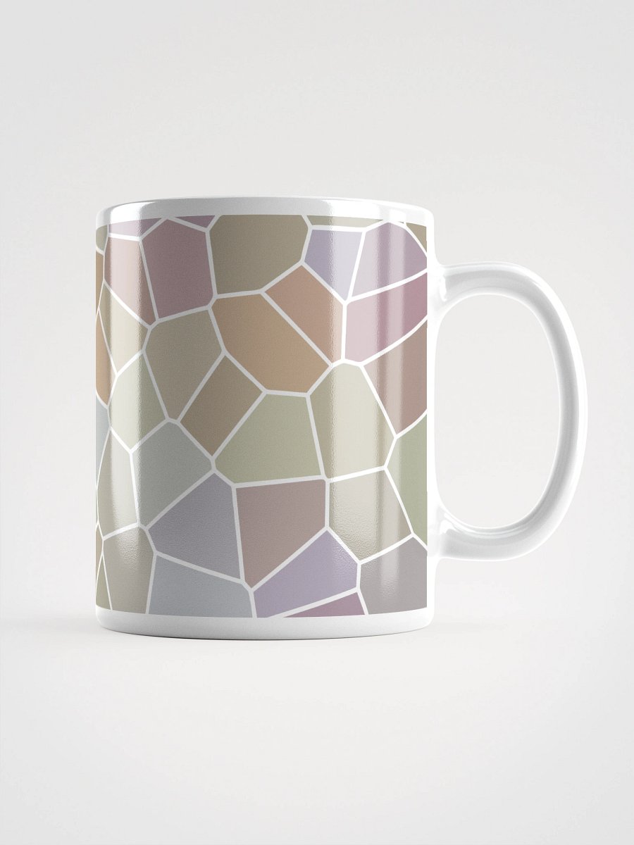 Mug Blanc Mozaïque Alba - Design Géométrique Rétro Chic - Cadeau Déco product image (1)