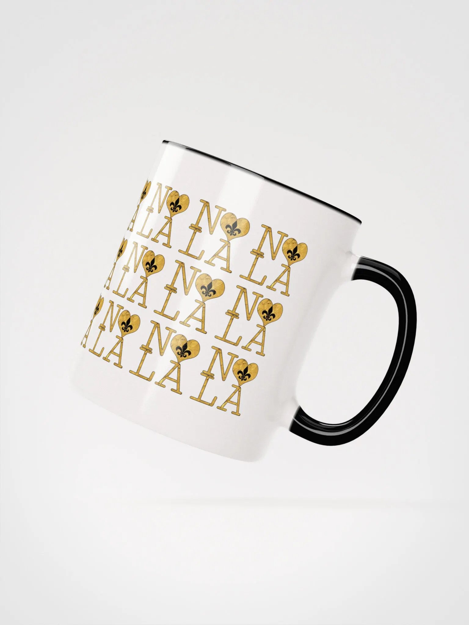 I LOVE NOLA **LEGACY COLOR MUG** (GOLD WRAP FULL INFINITY WALL) product image (2)