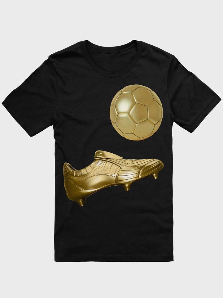 Golden Soccer Ball, Golden Boot Style Soccer Player Soccer T-Shirt product image (6)