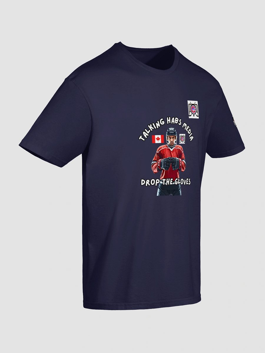 Talking Habs Drop the Gloves Black Design T-Shirt product image (10)