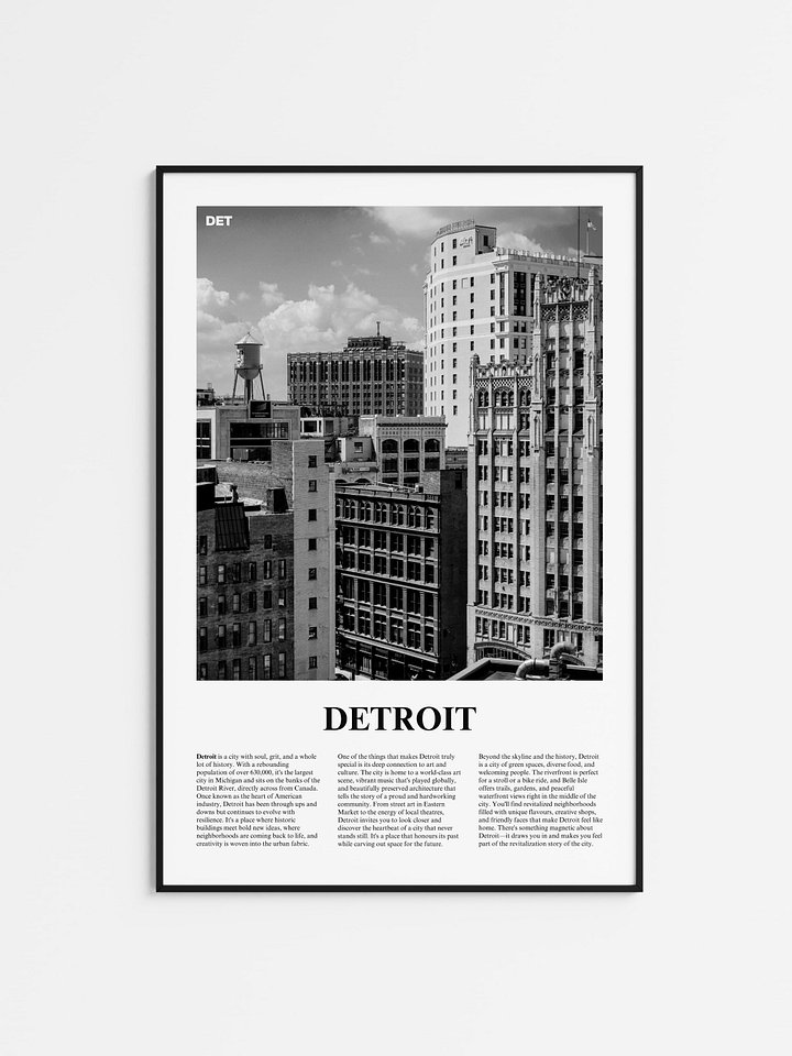 Detroit 03 Newspaper Poster product image (1)