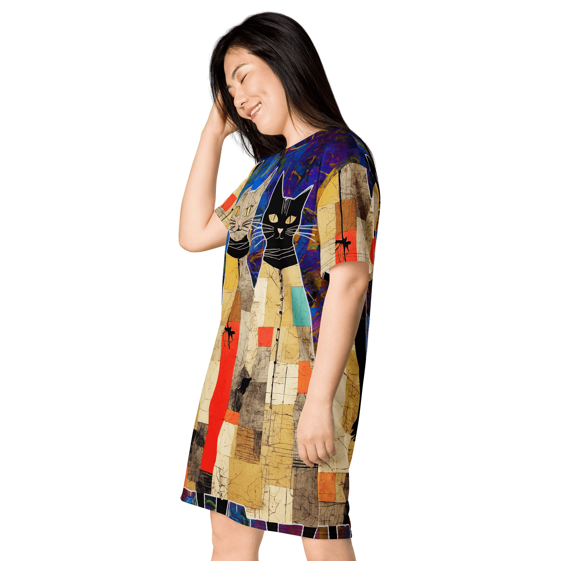 Cat Distribution Society T-Shirt Dress product image (3)