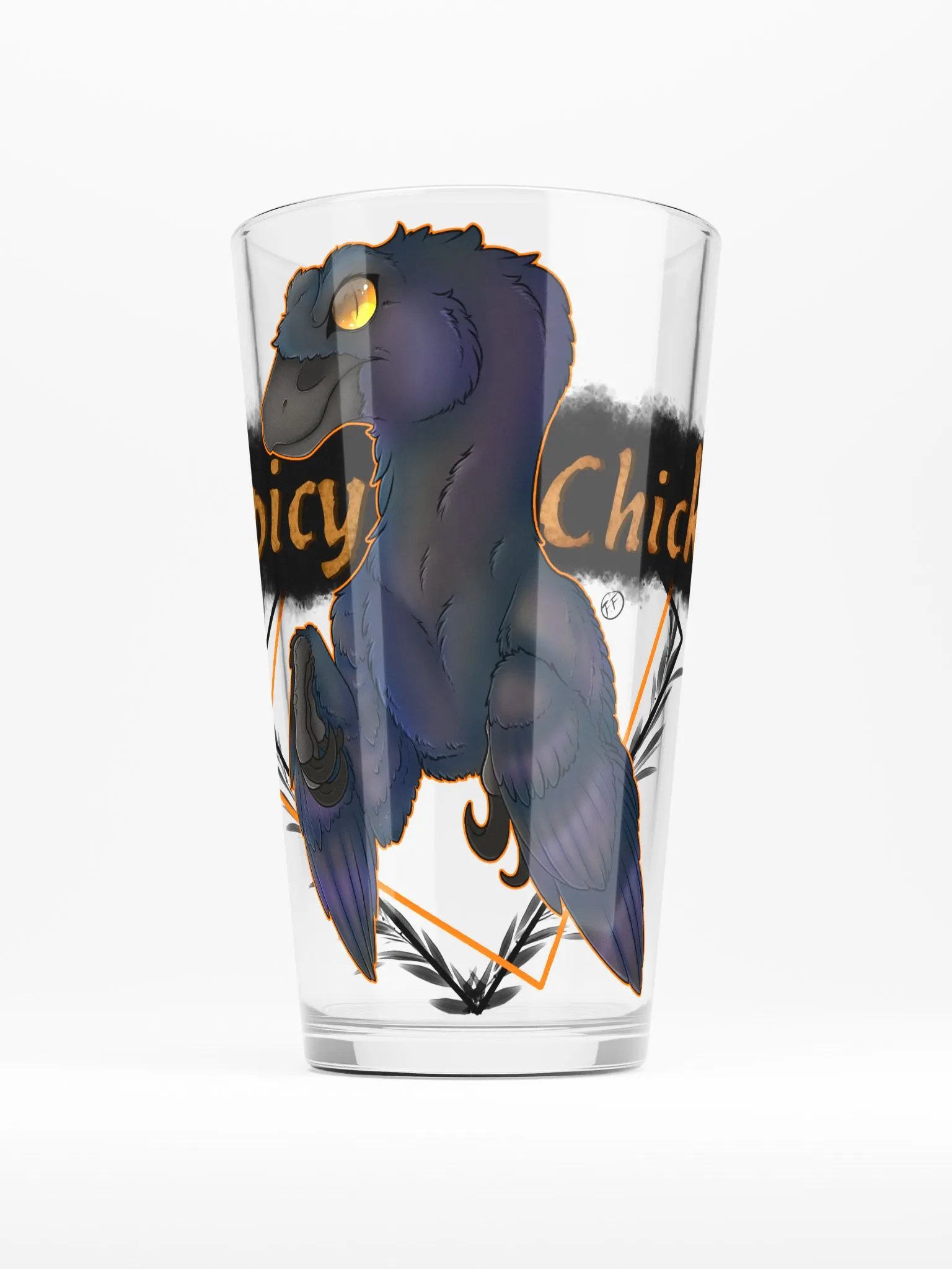 Tater the Spicy Chicken glass product image (1)