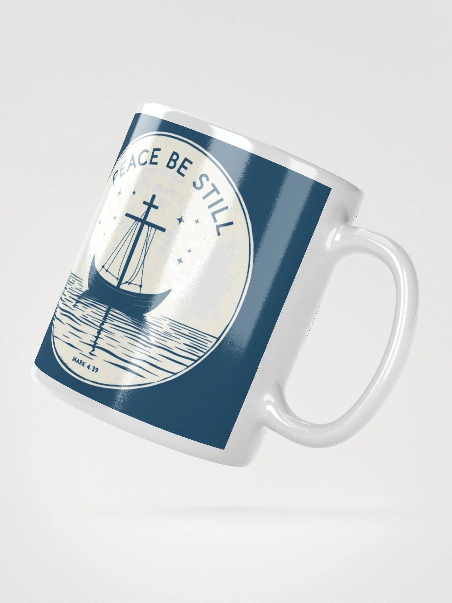 Peace Be Still Christian Mug | Mark 4:39 product image (2)