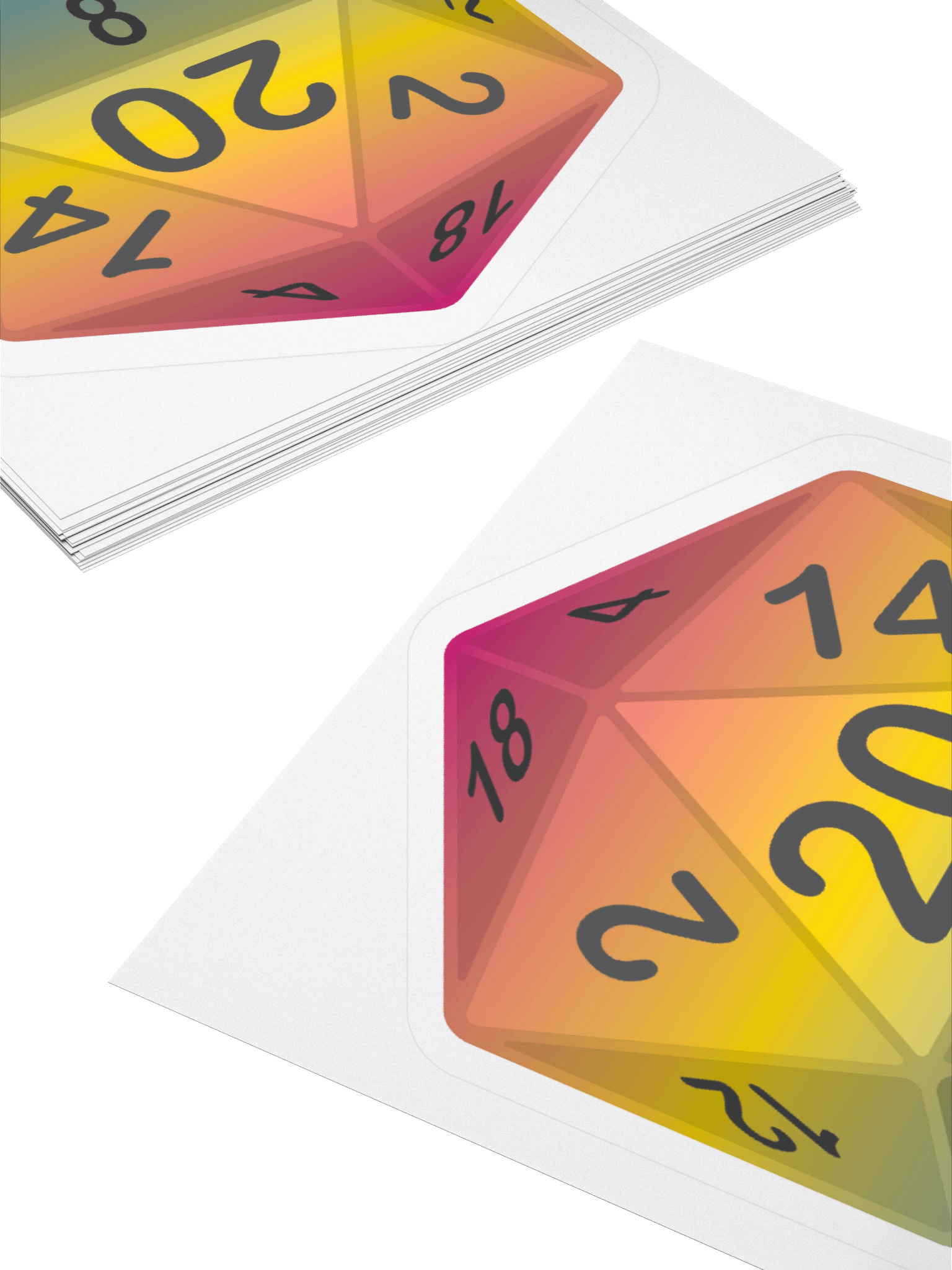 Pansexual Pride D20 Sticker product image (12)