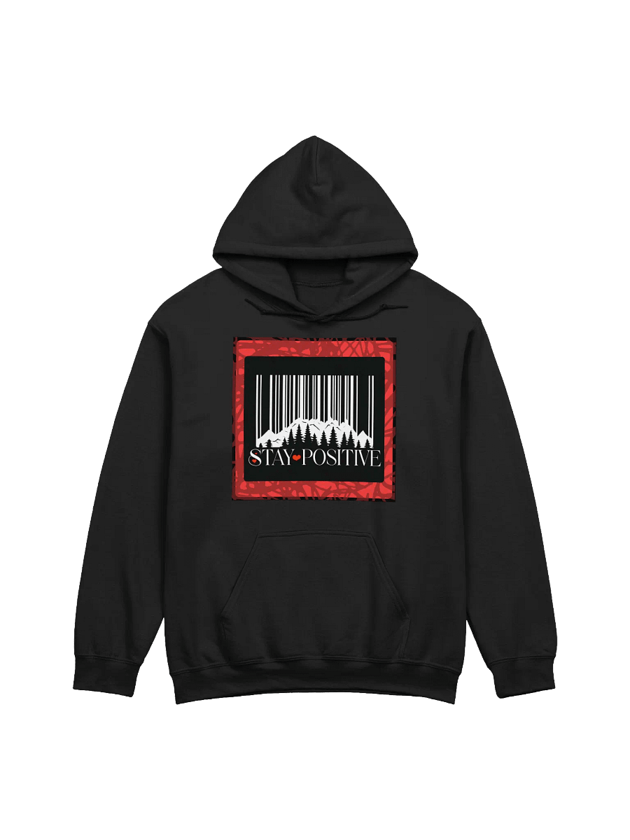 Mountain Barcode Stay Positive Hoodie product image (2)