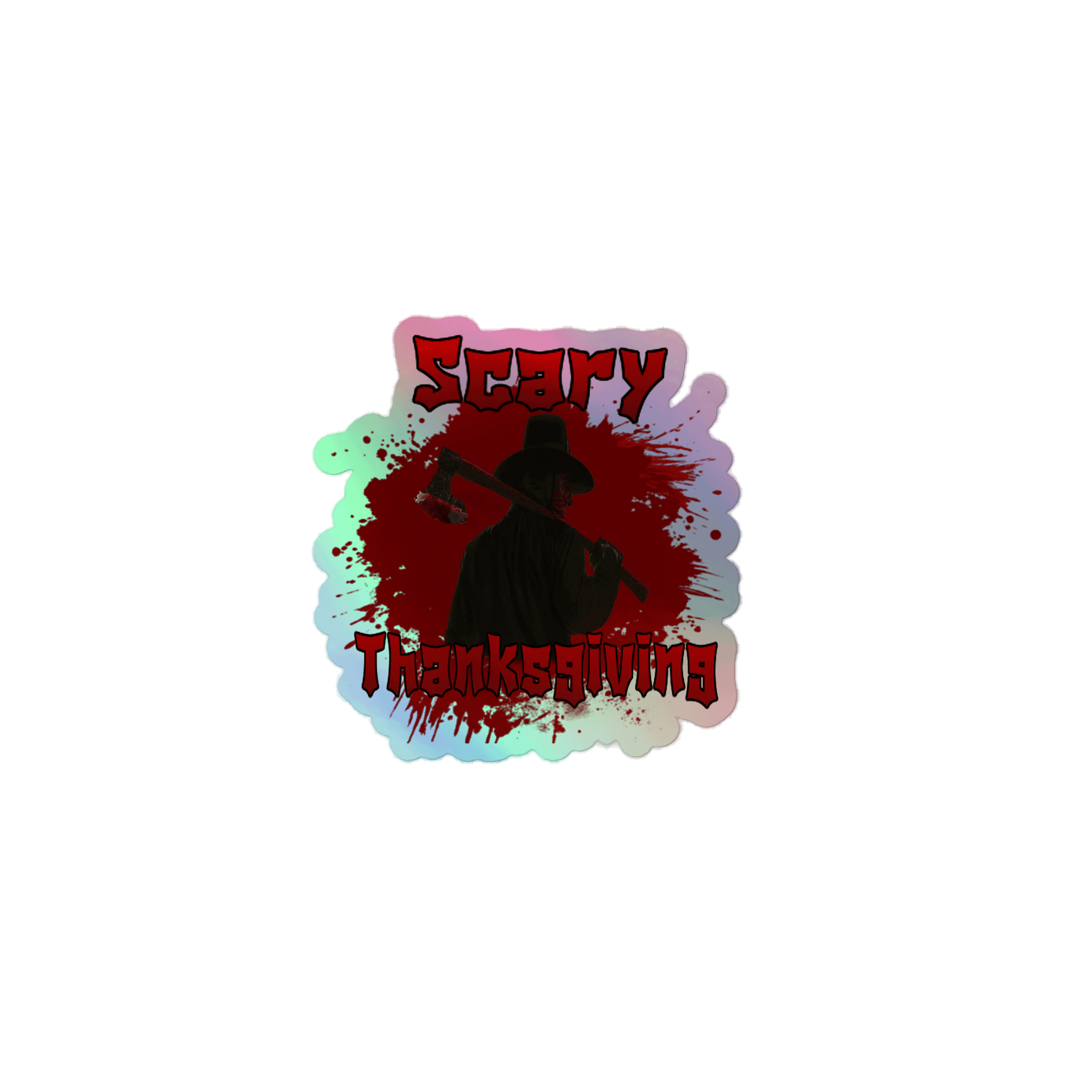 Eerie Axe Holographic Sticker Sheet product image (1)