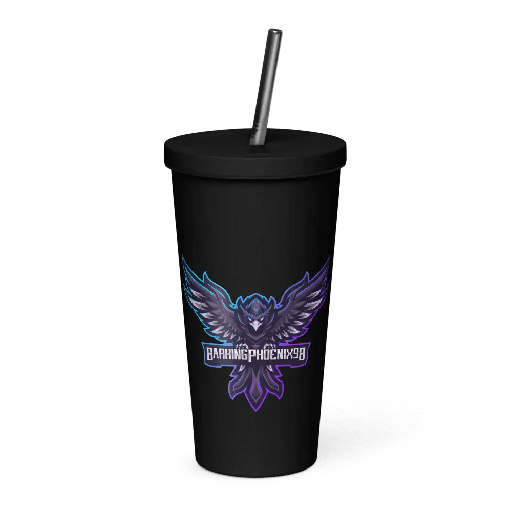 insulated tumbler W/ Straw product image (1)