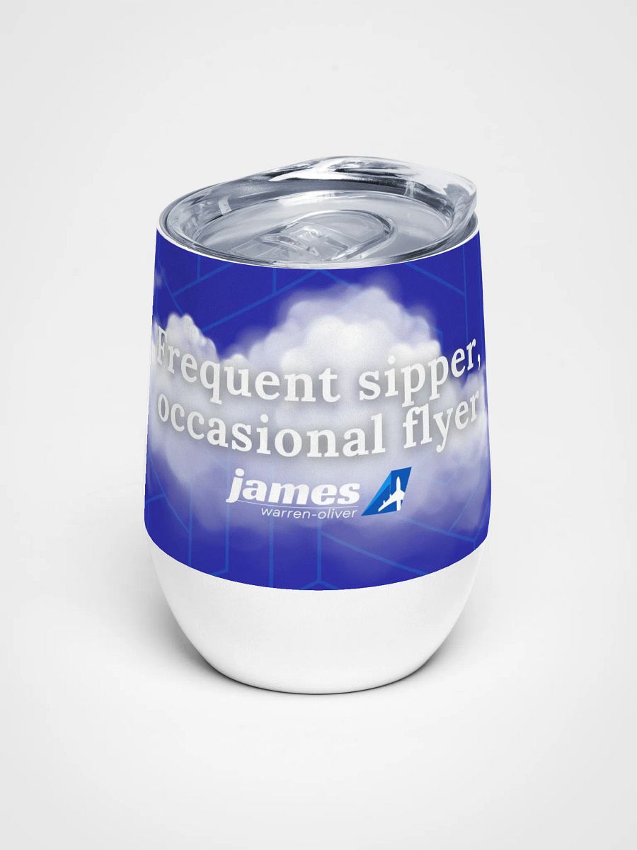 🍷 Frequent Sipper, Occasional Flyer - Traveller’s Wine Tumbler product image (1)