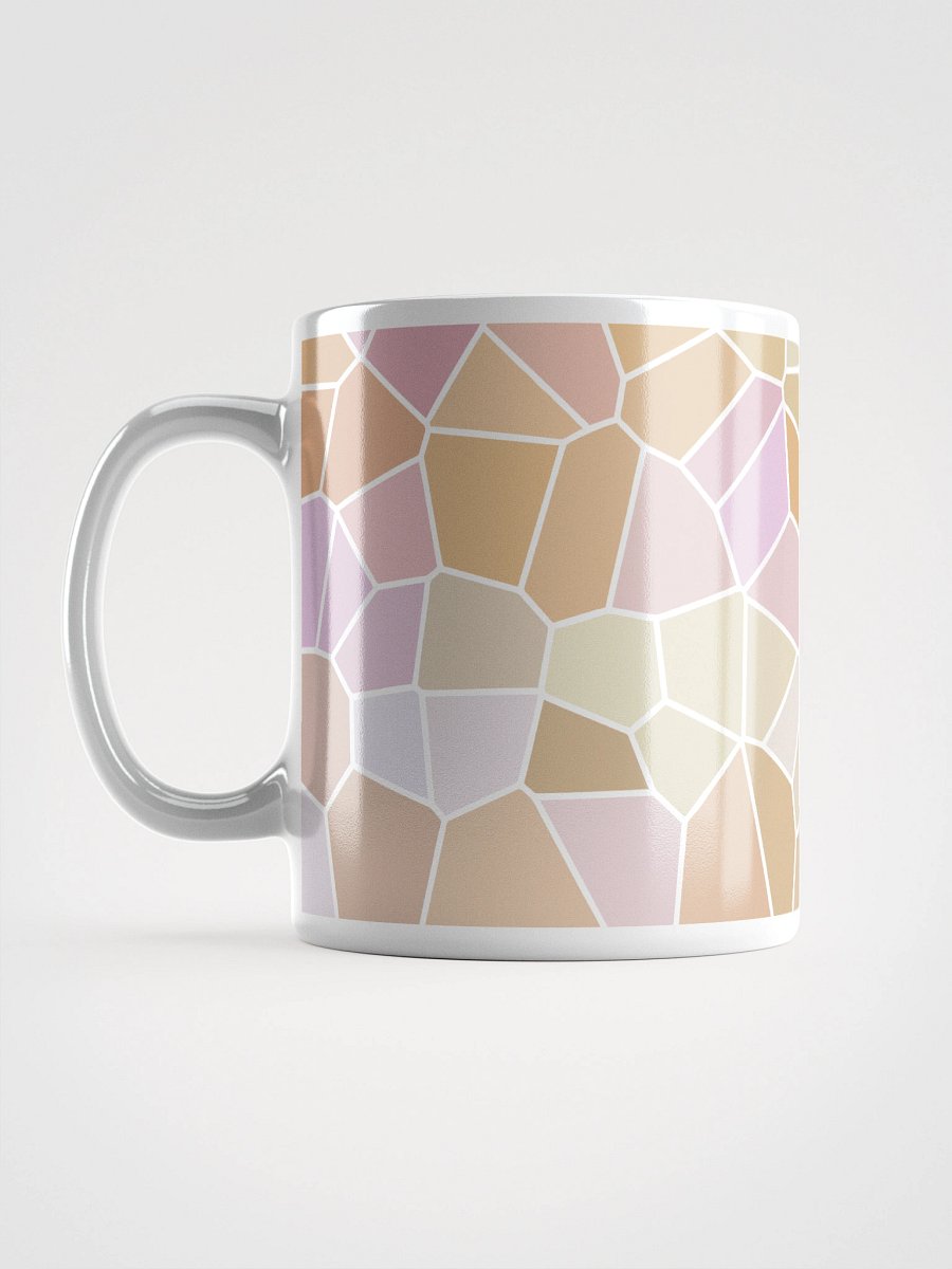 Mug Blanc Mozaïque Solia - Design Géométrique Rétro Chic - Cadeau Déco product image (6)