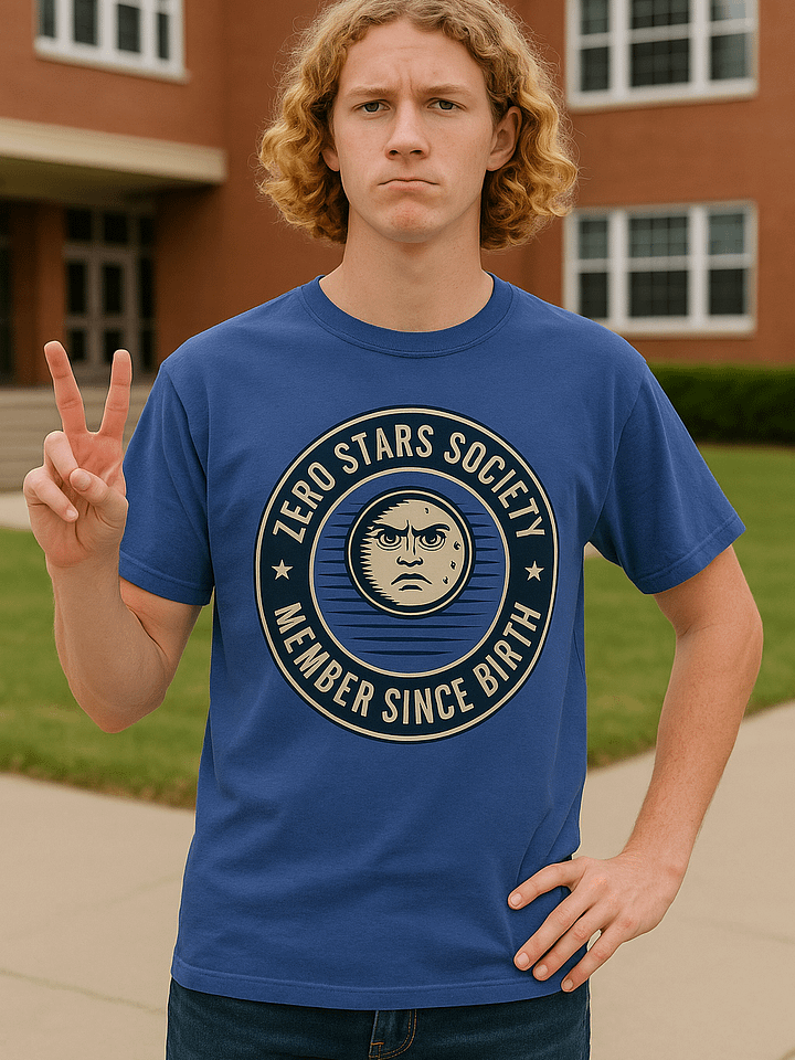 Zero Stars Society – Member Since Birth Tee product image (1)