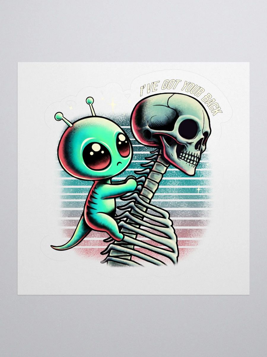 "I’ve Got Your Back" Alien Sticker product image (2)