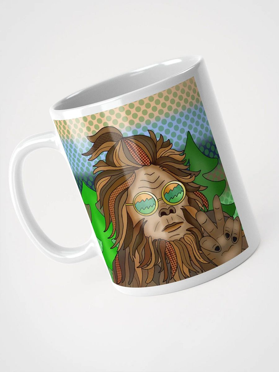 Retro Hippie Bigfoot Giving Peace Sign product image (3)