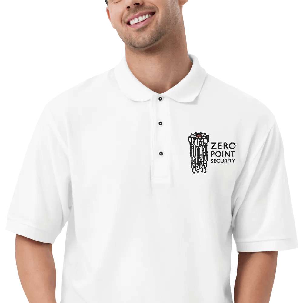 Zero-Point Polo Shirt (White) product image (11)