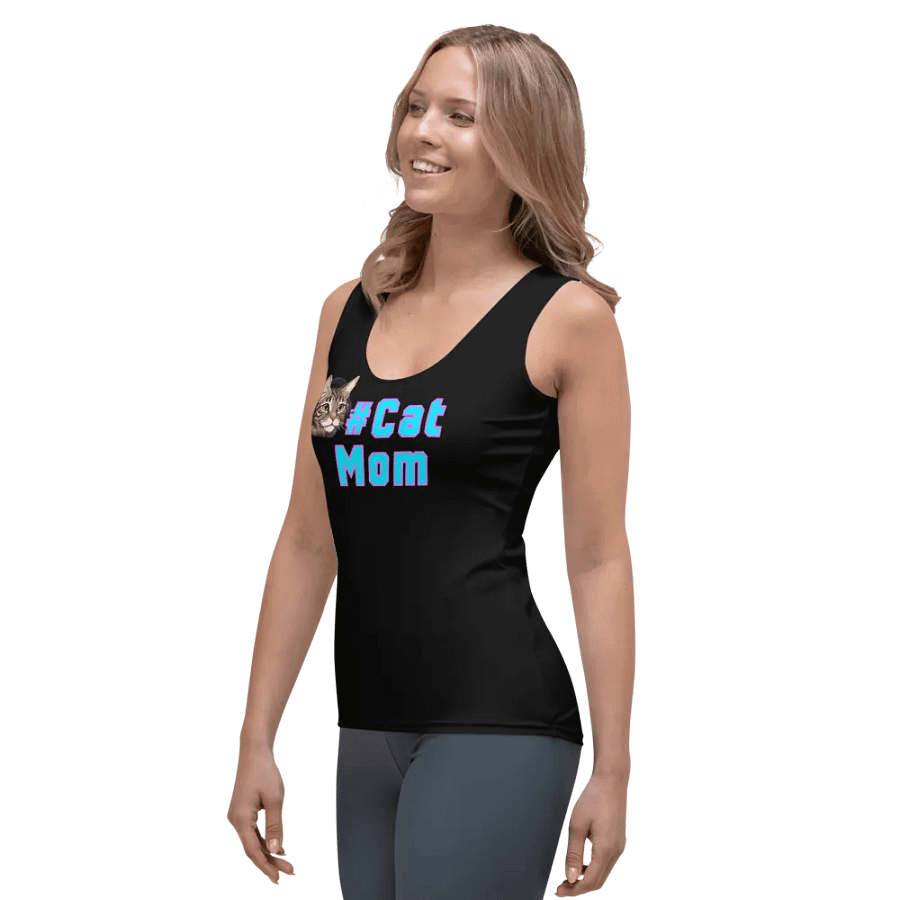 #CatMom Ladies Tank Top [black] product image (3)
