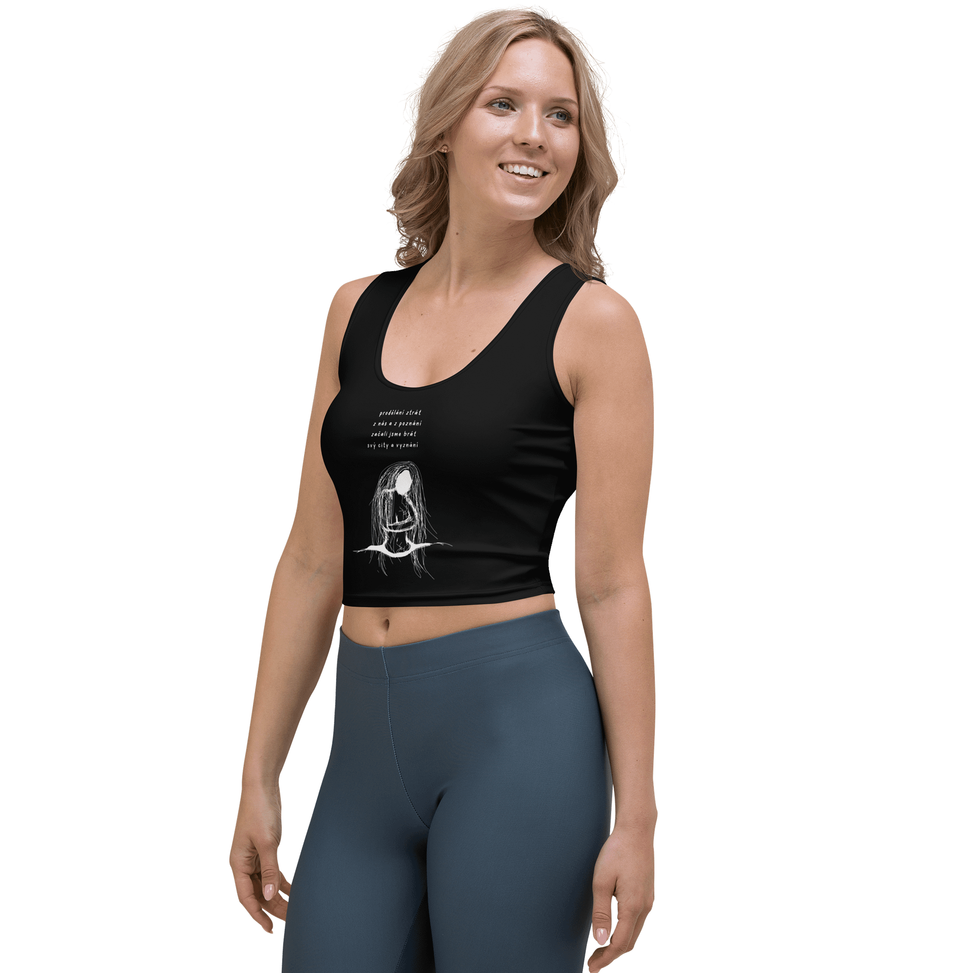 Prodělání ztrát Black Crop Top product image (2)