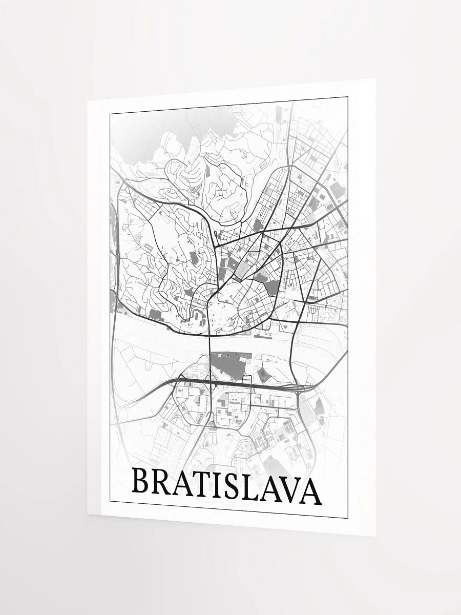 Bratislava, Slovakia, city map print product image (6)