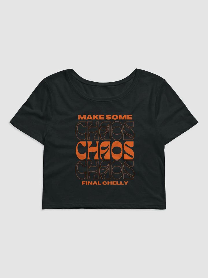 Make Some Chaos Womens Printed Crop Top product image (1)