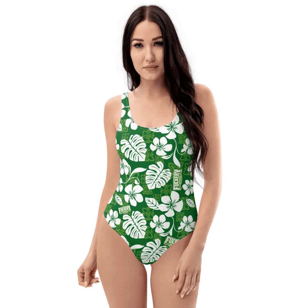 Fuckers Offroad Ladies Hawaiian Swinsuit - Green product image (1)