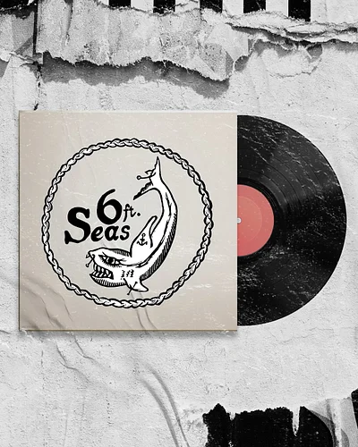 A few mock-ups from a recent design for @6ft.seas 🦈🦀🦑. This one was so fun to carve and design — surf rock meets sailor jerry...