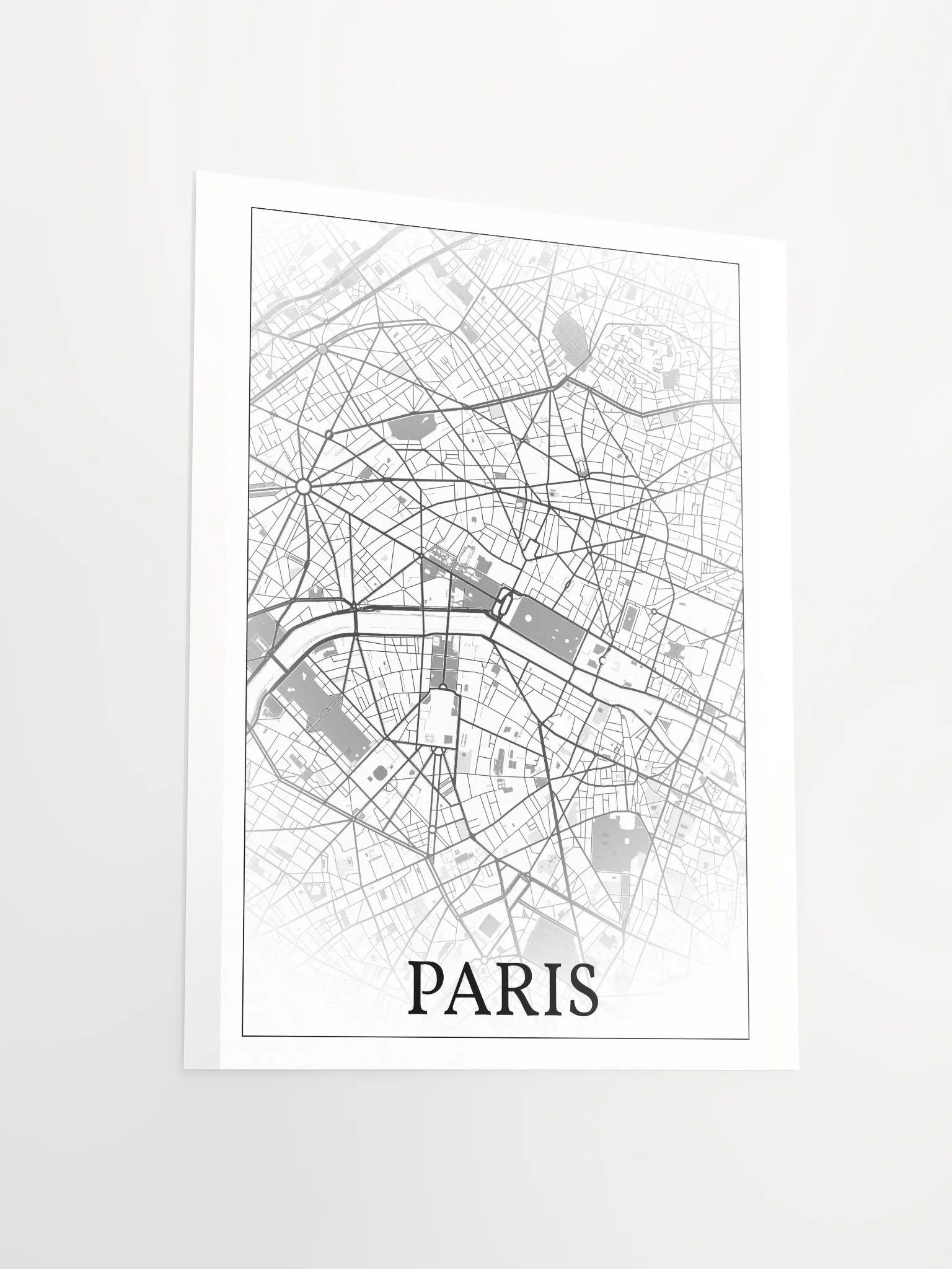 Paris, France, city map print product image (14)