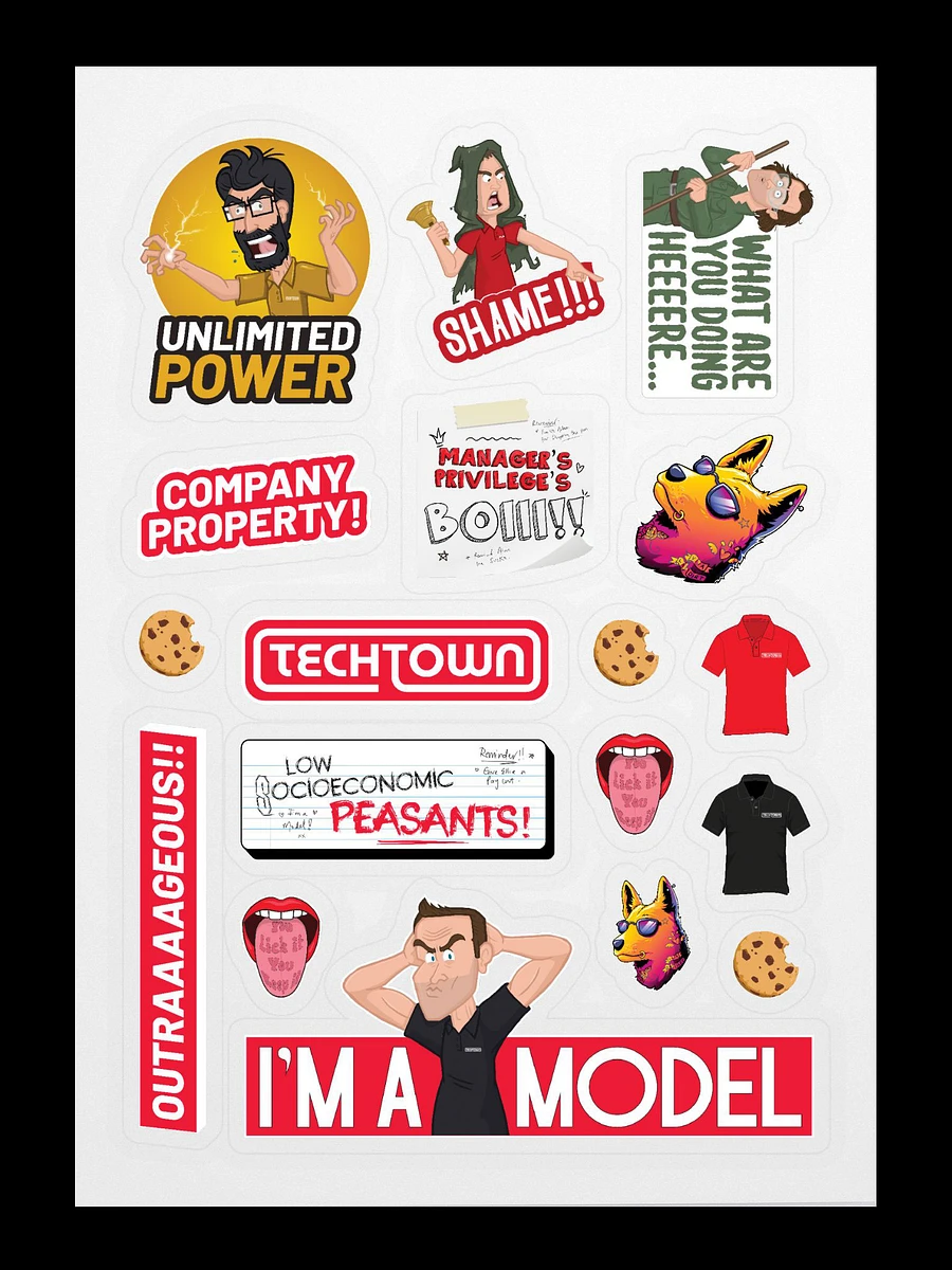 TechTown Sticker Sheet product image (2)