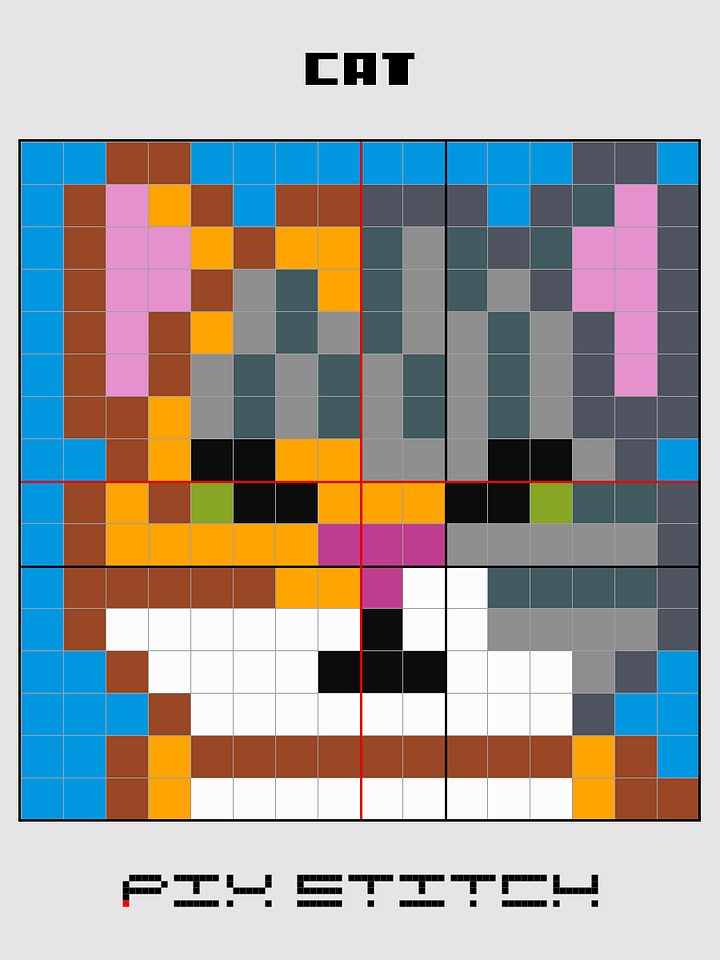 Cat Pixel Art product image (2)