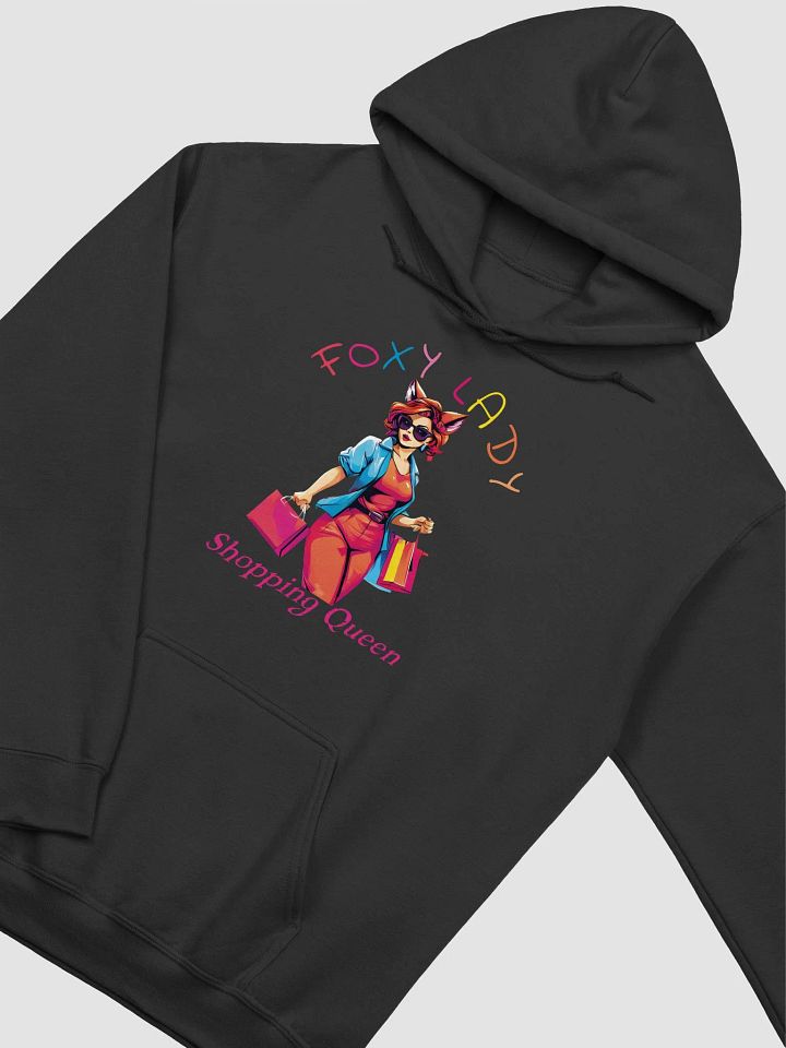 Foxy Lady Shopping Queen Hoodie – Funny & Stylish Gildan Unisex Classic Hoodie for Shopping Enthusiasts product image (2)